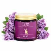 shumee Lila - dišeča sojina sveča BREZ cvetličnih arom - yush - 120 ml