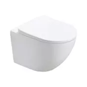 WC ŠKOLJKA VISEČA PERLA, BREZ ROBA + DESKA SOFTCLOSE, TAKEOFF | Topdom