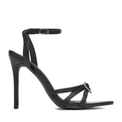 Sandali DeeZee SWEETIE BLACK PU Črna