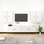 Vidaxl Komplet TV omaric 6-delni inženirski les