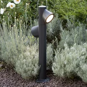 Martinelli Luce Bruco stenska svetilka z 2 žarnicama 79cm - Sodobni - antracit, opal - Kovina