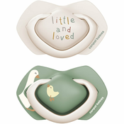 Canpol Babies Silikonska simetrična duda Light touch Goose 6-18m, 2 kos