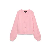 VERO MODA Pletena jopa VMSally svetlo roza