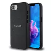 Guess Originalni ovitek GUHMPSE4PGHSMMK za iPhone 16e/iPhone 17e - MagSafe - Grained - črn