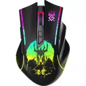 Defender Bežicna miš defender kronos gm-695 opticka 1600 dpi crna rgb akumulator 6 tipki gaming