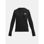 UNDER ARMOUR Športna jopa na zadrgo Rival, črna