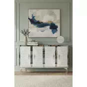 HANAH HOME Komoda Tuna 120 White Silver