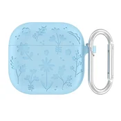 Zaštitna futrola Flower za Airpods 3 svetlo plava