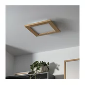 Brilagi - LED Zatemnitvena svetilka SLIMFRAME WOOD LED/25W/230V 34x34 cm + Daljinski upravljalnik