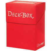 Kutija za karte Ultra Pro - Solid Color Deck Box, Red (80+ kom.)