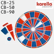 Komplet segmenata za pikado metu KARELLA / CB-25, CB-50, CB-90