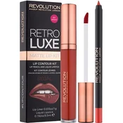 Makeup Revolution Retro Luxe mat boja za usne nijansa Regal 5,5 ml
