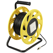 Renkforce Renkforce RJ45 omrežni kabelski boben CAT 6a S/FTP 60 m črna PUR plašč, (20572906)