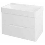Kozmetična omarica MEDIENA, 77 x 50,5 x 49 cm, mat bela/mat bela - Bela mat - 44 - 24 - 49.00 - MDF/laminat - Obešen na steno - Samodejno zapiranje - Sapho - MEDIENA - 77.00 - Modern square - 77x50,5x49 cm - 50.50