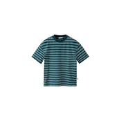 MANGO KIDS Majica smaragd / temno zelena / bela