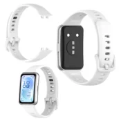Silikonski pašček za Huawei Band 11/Band 11 Pro, močan in vzdržljiv, bel