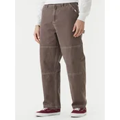 Element Hlače iz tkanine Big Carpenter Canvas ELYNP00201 Rjava Relaxed Fit