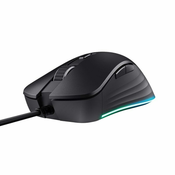 Miš TRUST GXT924 YBAR+, gaming, optički, žični, USB, RGB, crni (24890)