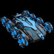 pengburc Daljinsko vodeni avto za otroke, LED lučmi in megličnim efektom, 2.4GHz 1/16 RC drift avto s 360° rotacijo