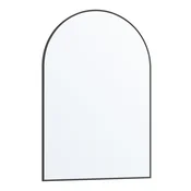 Songmics Kopalniško ogledalo 91x61 cm črno