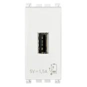 VIMAR ARKÉ USB PRIKLJUČNICA 5V 1.5A 1M bela VI19292.B