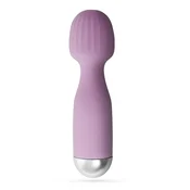Crushious Wanderlust Mini Wand Massager Lilac - Compact Silicone, 10 Modes EX25746