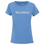 Dámské tričko Tecnifibre  Club Cotton Tee Azur L