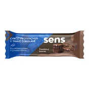 Sens - Čričkova beljakovinska ploščica v temni čokoladi - Čokoladni brownie, 60 g