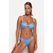Trendyol Geometric Patterned Regular Leg Bikini Bottoms