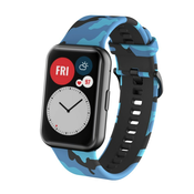 Silikonski remen Camo za Huawei Watch Fit - plavi
