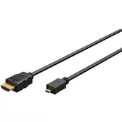GOOBAY High Speed HDMI na Micro-HDMI 8K 2m črn kabel