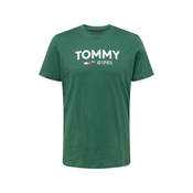 Tommy Jeans Majica ESSENTIAL, tamno plava / smaragdno zelena / crvena / bijela