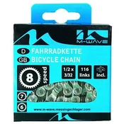 Lanac M-WAVE/KMC Z8S/8 za MTB 18, 24 Brzine - Srebrni