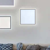 JUST LIGHT. GmbH LED stropna svetilka Robovi, nastavljiva bela, 46x46 cm - Kuhinja - Sodobni - Plastika