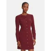 French Connection Cocktail obleka 71ZEU Bordo rdeča Regular Fit