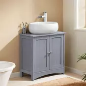 Songmics Kopalniška omarica 60x30x60 cm Siva