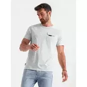 Moška majica Ombre s potiskom in žepom