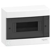 Schneider Electric Nadometno ohišje, Easy9 EU IP40 EZ9EU-1-8-NT-T prozorna vrata 1 vrsta 8 modulov/vrsta