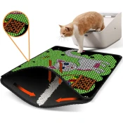 Aberto Design Prostorika za toalet za macke Nrszn0056, 45 x 60 cm, Zelena