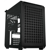 Računalniško ohišje Cooler Master Qube 500 Flatpack, ATX, kaljeno steklo, črno