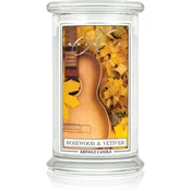 Kringle Candle Rosewood & Vetiver dišeča sveča 623 g