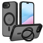 Tech-protect MagRing MagSafe ovitek za iPhone 16e, črna
