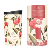 ESTIA HOME ART Sakura Whisper izolirana potovalna steklenica, 350ml, rumena