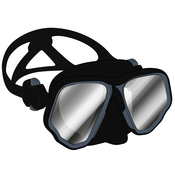 Dvostruka maska za ronjenje V2 SCD 500 MIRROR S 2021. crno-siva