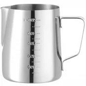 Hendi Vrč za mleko z merilno skodelico, jeklo, 0,55 l, 130 x 77 x 115 mm