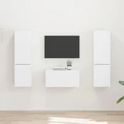 Set TV komoda 5 pcs Bijelo Konstruirano drvo