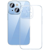 Maska Baseus Crystal Transparent Case and Tempered Glass set for iPhone 14 Plus