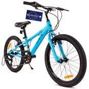 shumee 20-palčno otroško kolo za fantke in deklice, 6 prestav, široke pnevmatike, Shimano Verdant Rowan, modro