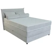 Carryhome BOXSPRING POSTELJA 120 cm x 200 cm , les, tekstil bež