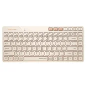 Tipkovnica A4Tech - Fstyler FBK26C AS, bežicna, QuietKey, Cafe Latte